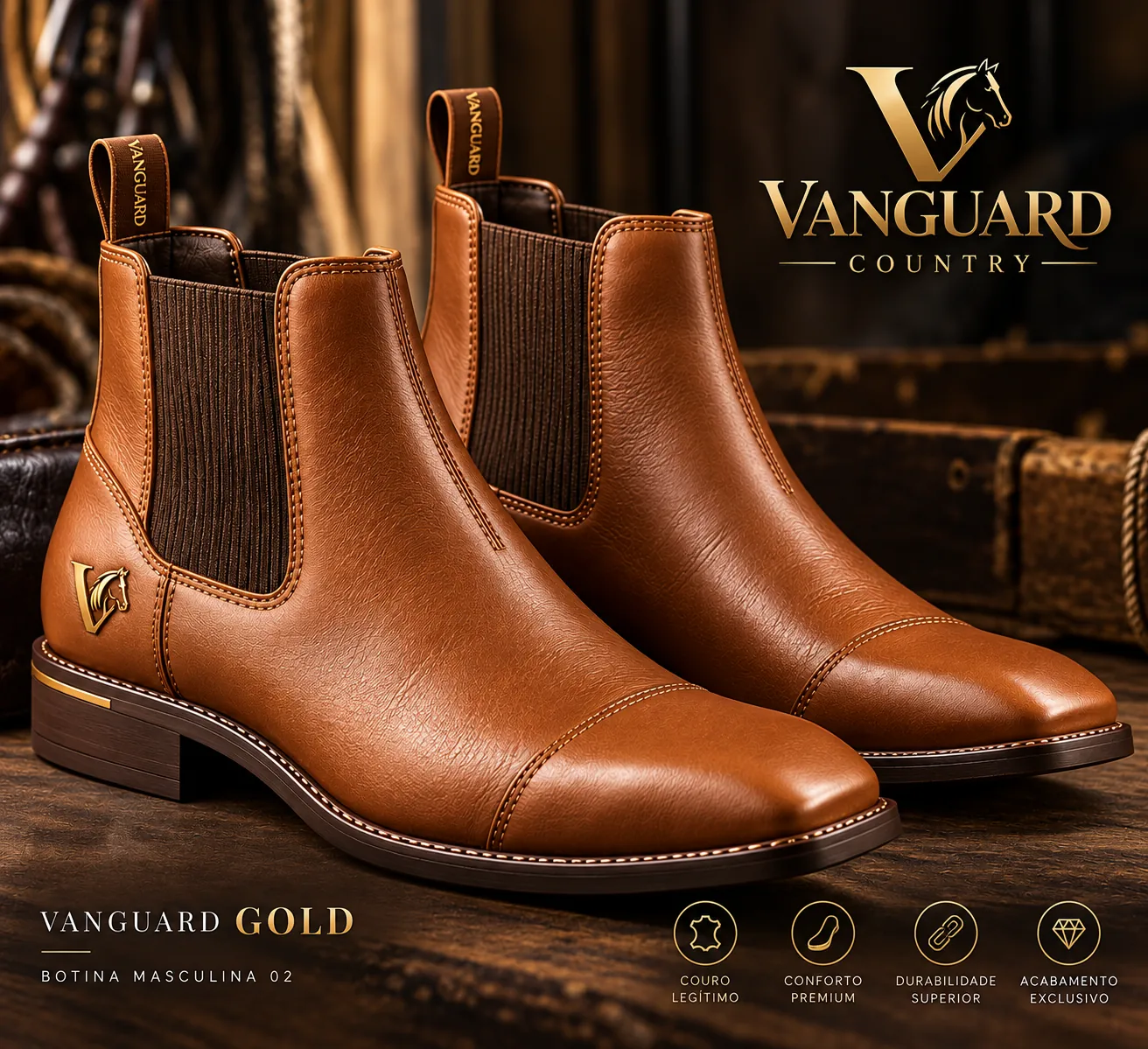 Estudo visual Vanguard Gold — imagem conceitual